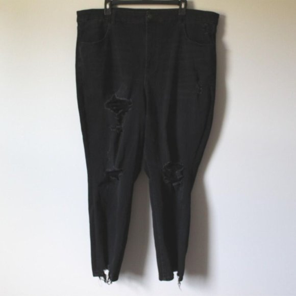 American Eagle Curvy Super Hi Rise Jegging Jeans Distressed Plus Size 24 H13693 - Picture 2 of 11